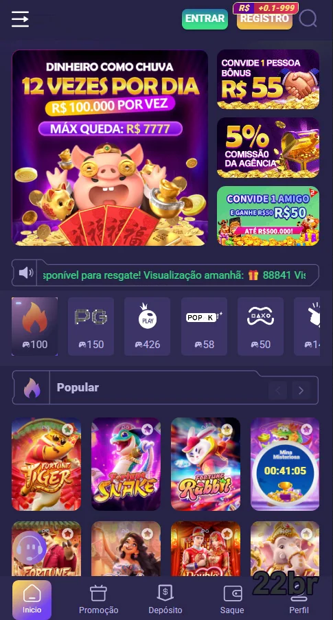 Jogadores desfrutando de jogos de slot no 22br